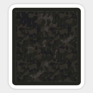 Dark camo pattern Sticker